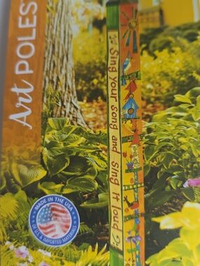Studio M Art Pole, PVC Weather Resistant Pole with Vinyl Bowl 